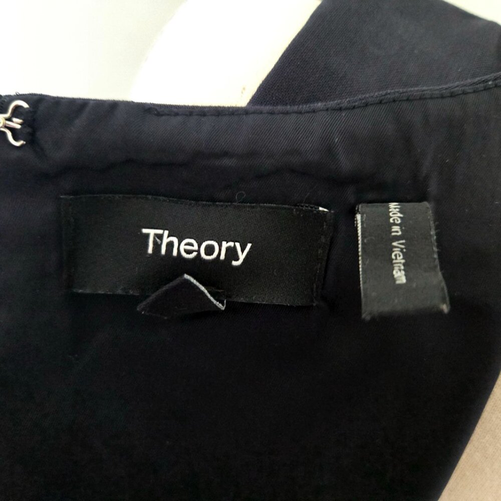 Theory Classic Black Mini Sleeveless Dress Size 4 - Picture 8 of 12